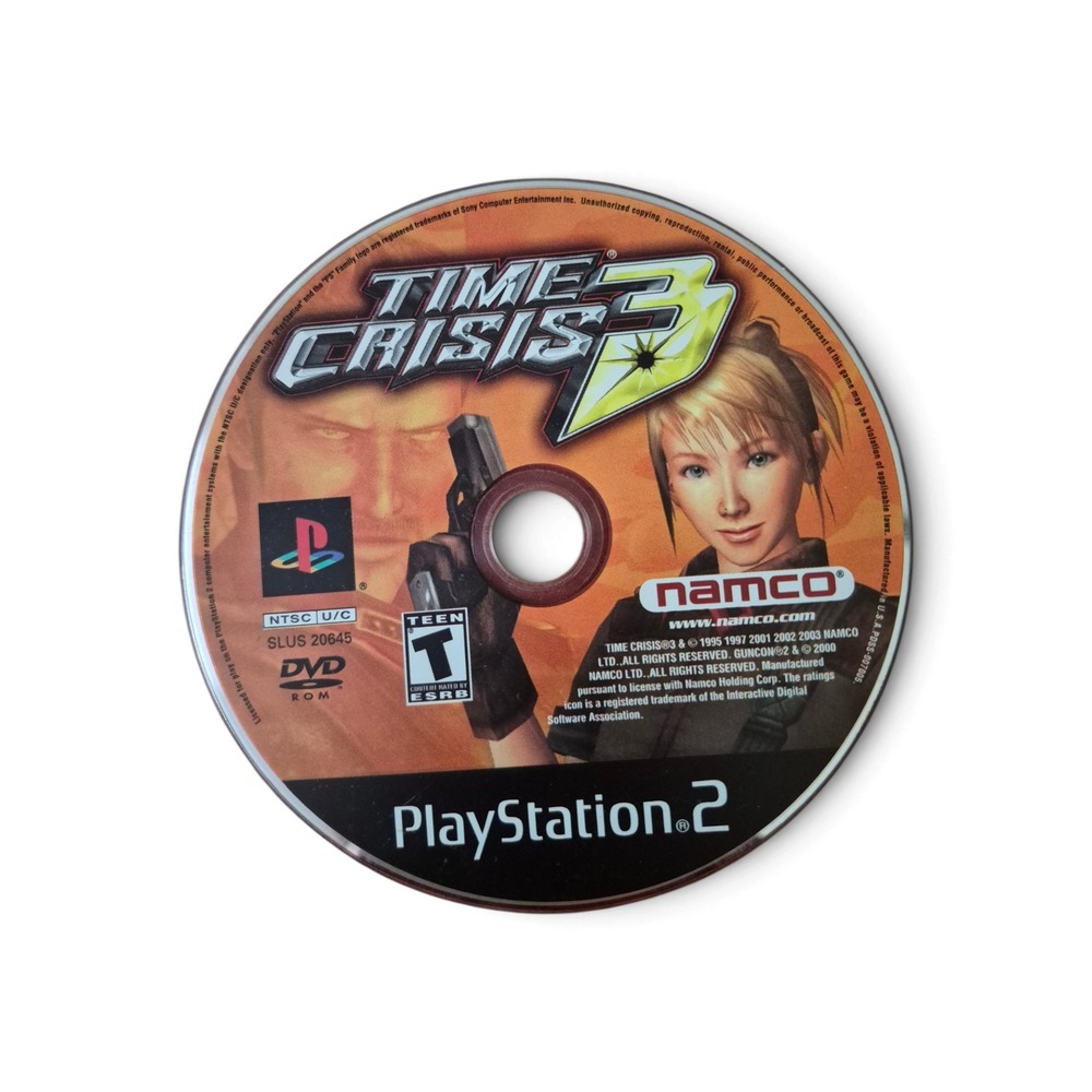 Namco Time Crisis 3 Video Game PlayStation 2 One Size Silver
